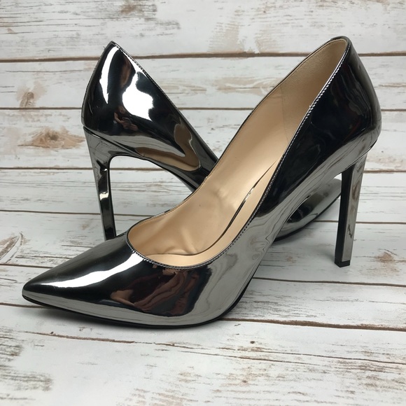 nine west pewter heels